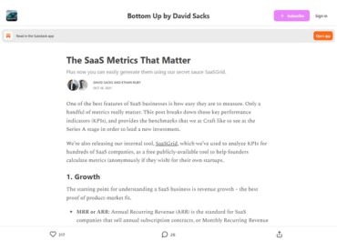 SaaS Metric